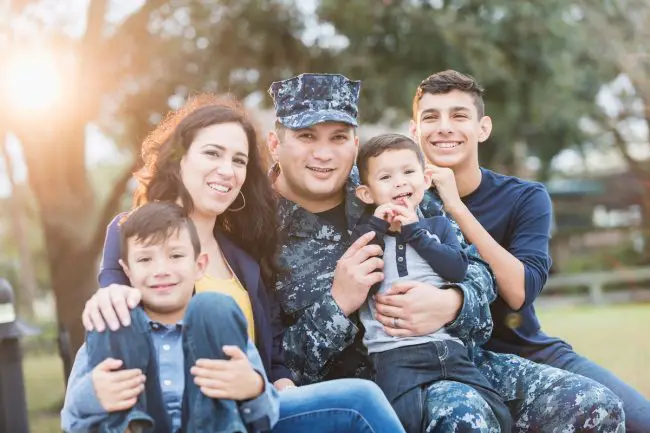 military man and his family have the right for military discount in Frontier