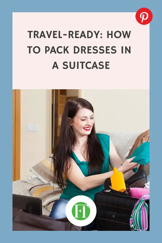 how to pack dresses in a suitcase