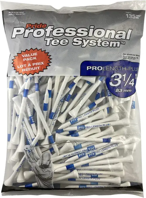 135 tees in this pack will last you a while